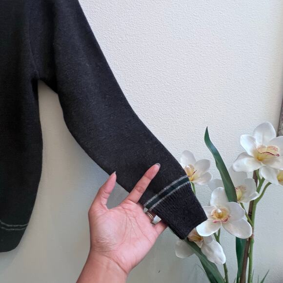 Charcoal Gray and Green Cardigan (XS) - Wizarding World - Slytherin House - Picture 3 of 8